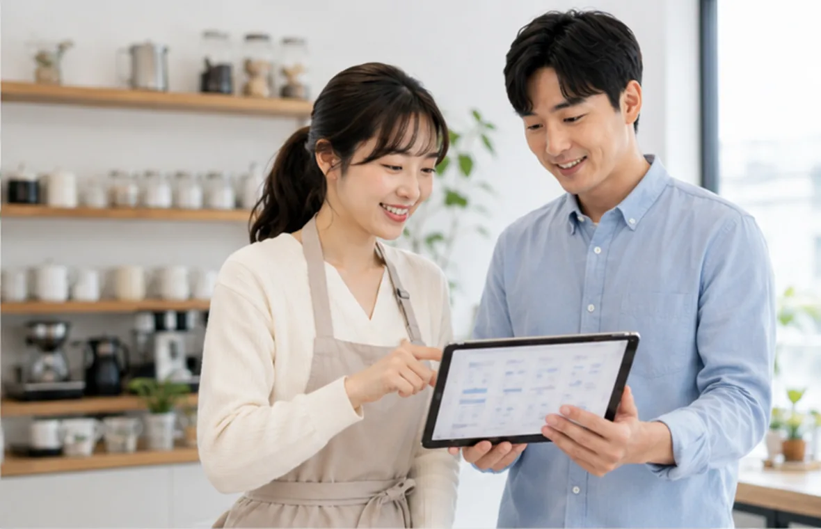 앱 화면 흐름을 설계하는 모습