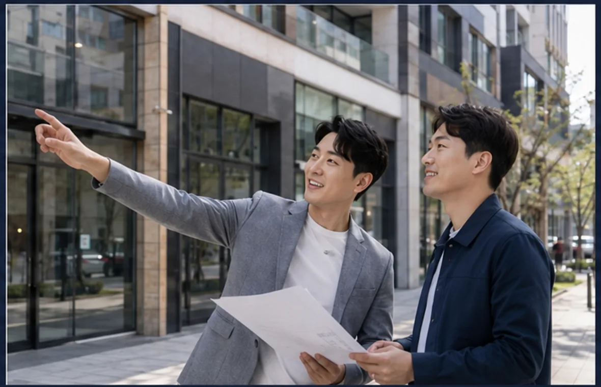 사업 단계와 인허가 자료를 대조하는 모습